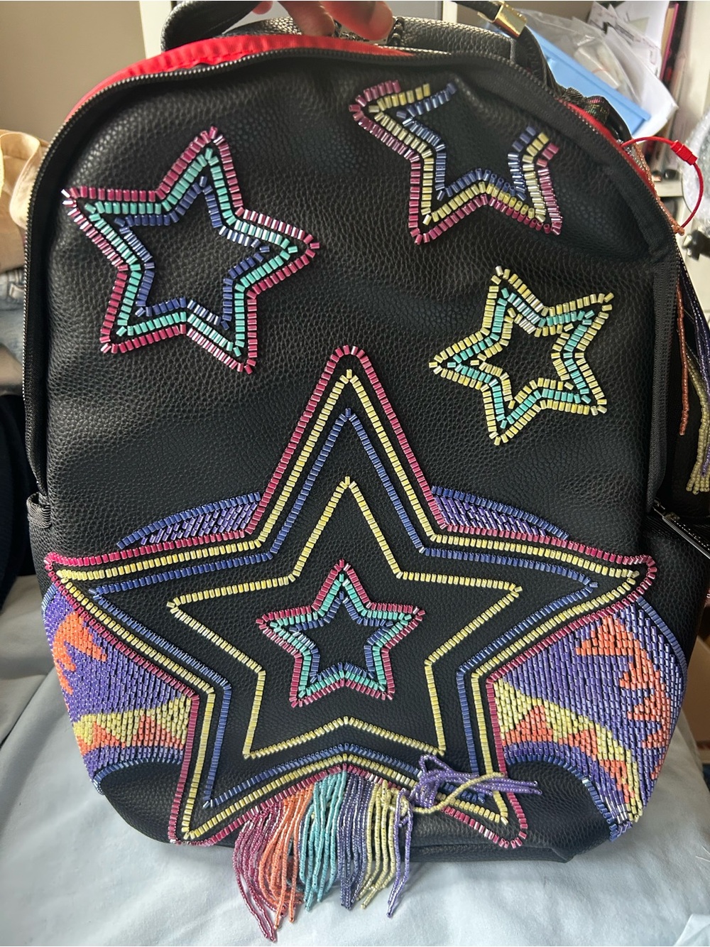 NWT Sprayground DBD x Sandflower AI African Intelligence beaded Backpack